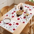 thumbnail image 5 of Red Flower Placemats Set of 8, Spring Non-Slip Place Mats Washable Table Mats for Kitchen Dining Table Decorations Indoor/Outdoor, 5 of 9