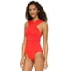 thumbnail image 2 of Traje de baño de una pieza sexy de color sólido con pecho cruzado que cubre el vientre y adelgaza el tamaño grande para mujer traje de baño bikini de talla grande, 2 of 5