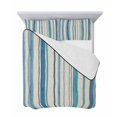 thumbnail image 7 of Quilts Twin Size Bedding Set, Vintage Blue Teal Striped Lightweight Quilted Comforter, Farmhouse Stripes Retro Art Soft Reversible Bedspread Coverlet with Pillow Covers for All Season, 68" x 86", 7 of 7