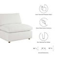 thumbnail image 2 of Modway Commix Down Filled Overstuffed Armless Chair in Pure White, 2 of 9