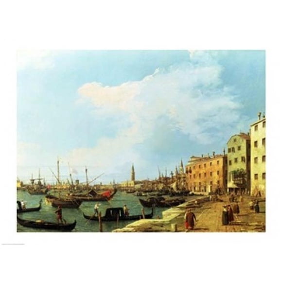 The Riva Degli Schiavoni Poster Print by Giovanni Antonio Canaletto - 24 x 18 in.