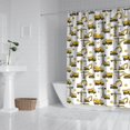 thumbnail image 2 of Cartoon Construction Vehicles Cranes Shower Curtain 72"x84" ,Bathroom Decorative Shower Curtains Set with 12 Hooks,Modern Waterproof Washable Shower Curtain, 2 of 6