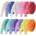 thumbnail image 1 of Cinta autoadhesiva LYXMYGS con diamantes de imitación, 12 rollos, 12 yardas, 1 of 9