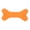 Orange, variant on Riousery Dog Chew Toy Puppy Teething Bone Latex Teether Squeaky Comfortable Chewing for Pet Chewer, Durable Tough Toy for Average Chewers, Green, 6.69 inches / 17.00 cm Length