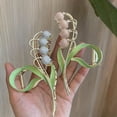 thumbnail image 3 of Moda Mujer Pinzas para el cabello Clips Antideslizante Lady Ponytail Holder flor Barrette Horquilla Accesorios para el peinado del cabello Rosado Colco pinzas para el cabello, 3 of 8