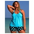 thumbnail image 5 of Tankini Bathing Suits for Women Tummy Control Two Piece Swimsuits Blouson Floral Print Swim Tank Top with Boy Shorts, 5 of 5