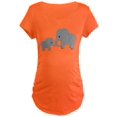 thumbnail image 1 of CafePress - Cute Elephants Mom And Baby Maternity T Shirt - Maternity Dark T-Shirt, 1 of 1