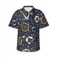 thumbnail image 2 of Camisas hawaianas para hombre, camisas de manga corta con estampado de anclas de hongos, camisas de playa para vacaciones de verano, camisas lindas de dibujos animados para mujeres y niños, 2 of 5