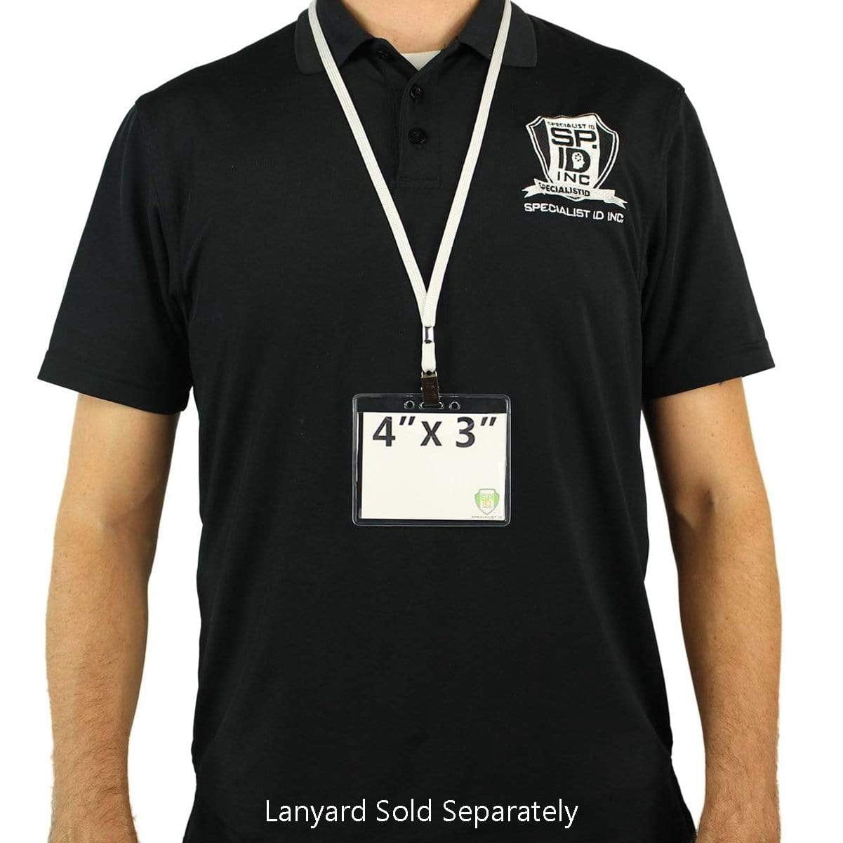 Specialist Premium Heavy Duty ID Badge & ID Holders, 4" x 3, 100 Pack