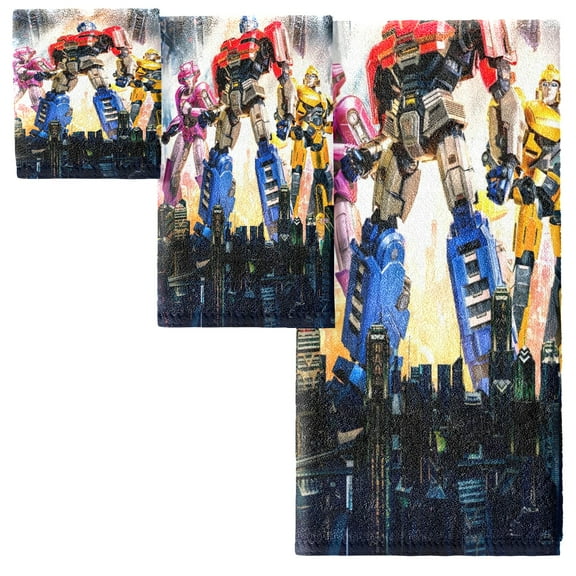 Transformers One Bath Towel Set (3 pcs),bath, hand, and beach towels.