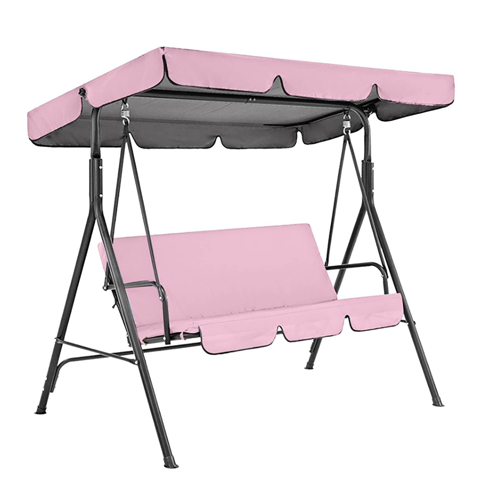 SouMaox Outdoor Patio Swing Seat Cover Replacement Sunscreen Waterproof Polyester Taffeta Garden Furniture Canopy Top Accessory Large