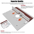 thumbnail image 3 of Routers Table Panel Insert Plate 240x200mm 9.4x7.9in Router Templates Aluminum Alloy  for Electric Trimmers and Engraving Machines Woodworking Tools, 3 of 7
