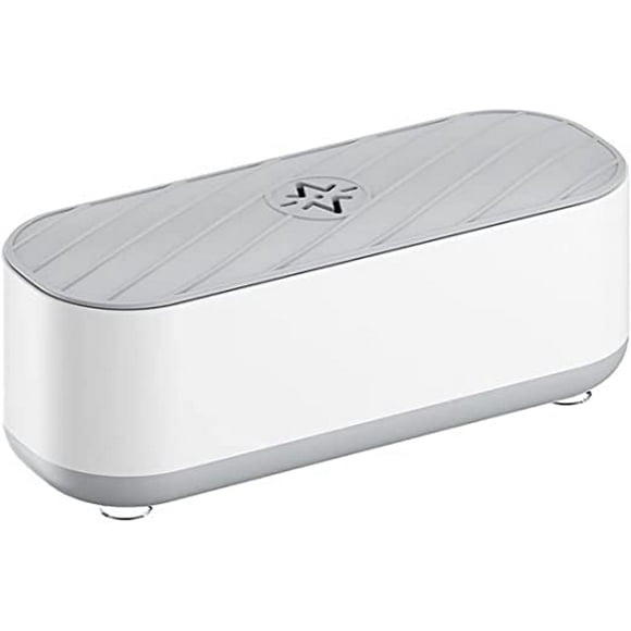XINQIHANG Ultrasonic Cleaner,Ultrasonic Jewelry Cleaner,Ultrasound Clean Machine Professional Sonic Portable Household Cleaner for Cleaning Jewelry,Eyeglass, Watches,Coins, Makeup Brush, Silver White