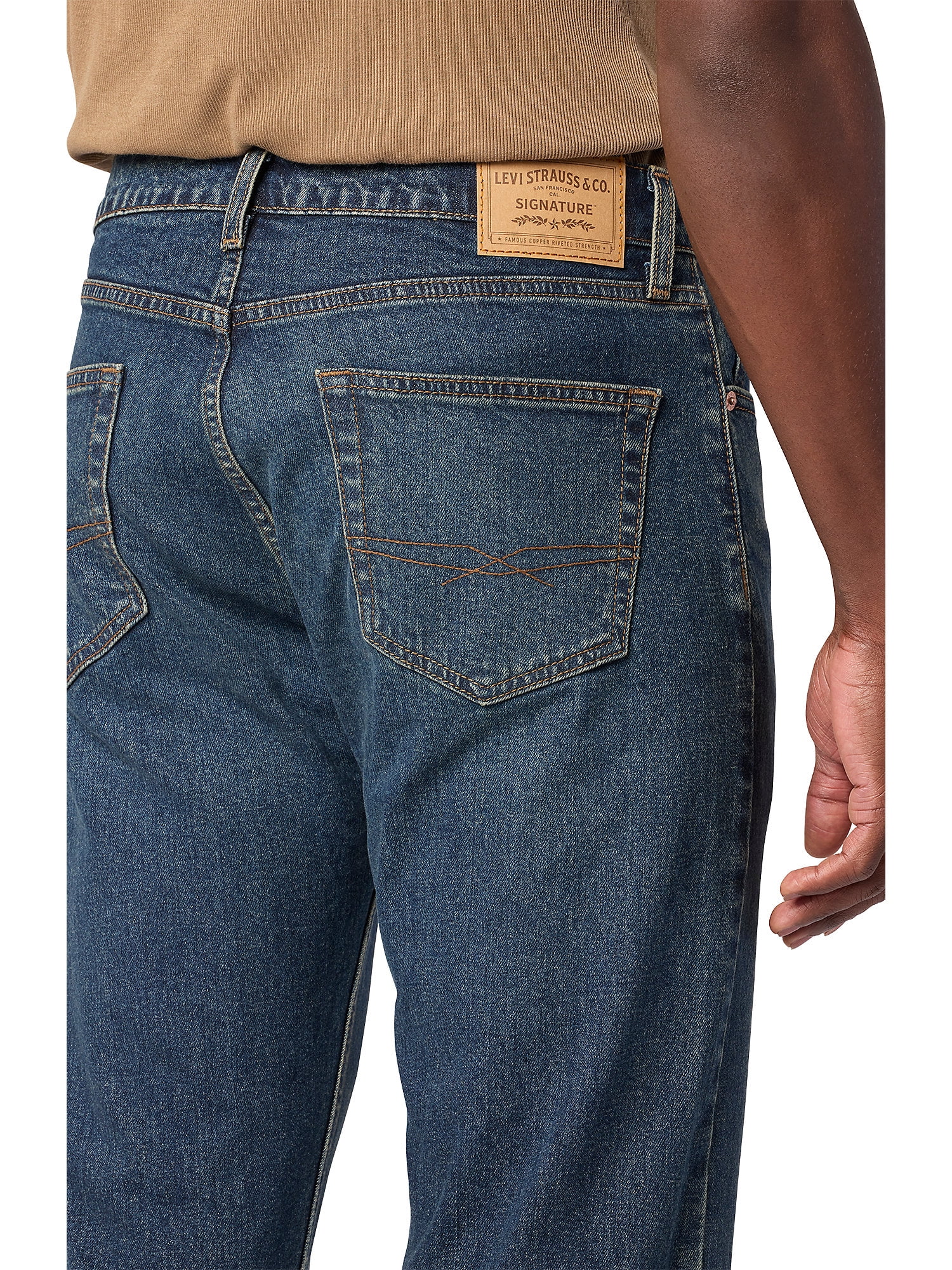 Levi Strauss Signature Men's and Big and Tall Regular Fit Jeans