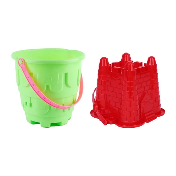 Sandcastle Bucket Molds 2pcs Sandcastle Molds Sand Castle Beach Bucket Toy Kids Outdoor Summer