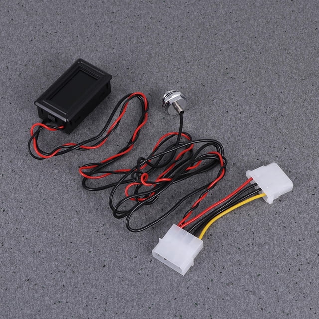Mobutofu 1Pcs Digital Thermostat Temperature Controller Socket for PC Water Cooling System in Black