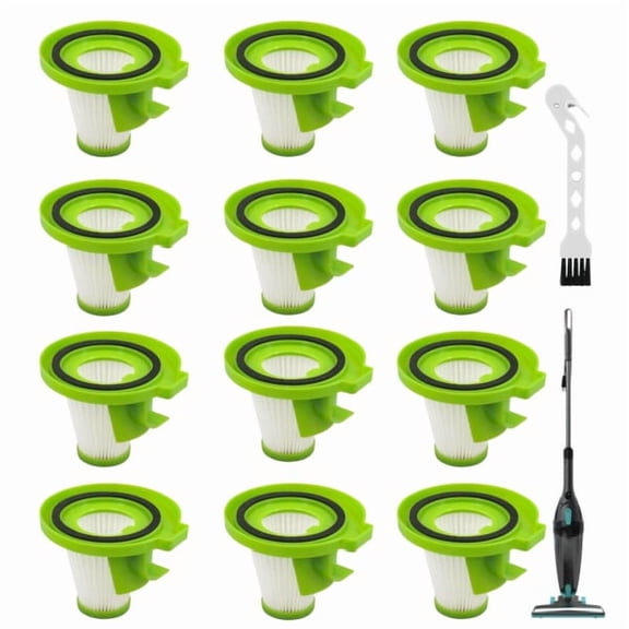 Guerkuk 12-Pack Replacement for HEPA Filters for IonVac 8200 Vacuum Cleaner