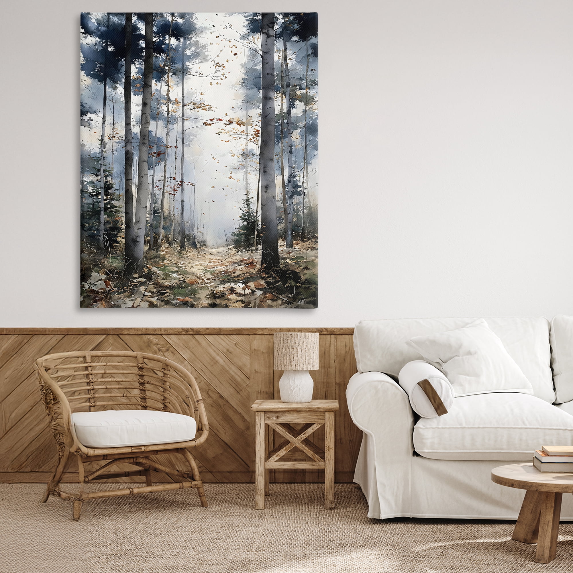 Stupell Industries Cold Woods Birch Forest Canvas Wall Art, design by Franklyn Gregory