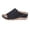 Black, variant on Women's Slide Sandals, Non- Open Toe Slippers with Arch Support,Khaki,US:7