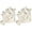 Silver, variant on BIMZUC 2Pcs Incense Holder for Sticks Sandalwood Burner Alloy Meditation Yoga Dragon Ornaments (1.5 inches / 3.8 cm, Gold)