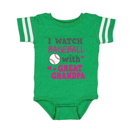 

Inktastic I Watch Baseball with My Great Grandpa Gift Baby Boy or Baby Girl Bodysuit