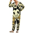thumbnail image 2 of Bendy And The Ink Machine Unisex Onesie Pajamas Zipper Jumpsuit Hooded One Piece Sleepwear for Family Mens Womens, 2 of 8