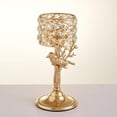thumbnail image 2 of Candelabro de cristal dorado, ideal para fiestas, aniversarios y como adorno o regalo. S, 2 of 6