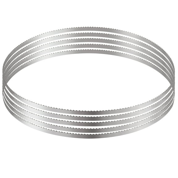 VEVOR Band Saw Blade, 51.2x0.63x0.02 inch, 5 PCS/Pack Meat Bandsaw Blades for Replacement, Carbon Steel Blade, Meat Cutting Blade Wrapped by Rust-Proof Paper, Fit for Commercial Bone Saw Machines