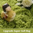 thumbnail image 3 of Arogan Super Soft Fluffy Area Rug For Living Room, Shaggy Carpet For Bedroom Nursery Room, 4'x5.3',Green, 3 of 6