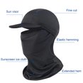 thumbnail image 2 of Capucha Gorra de ciclismo Transpirable Bufanda de pesca Sombrero de ala Capucha Fibra de viscosa (Negro), 2 of 6