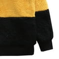 thumbnail image 5 of newwalpole Unisex Boys Girls Fleece Lined Sherpa Hoodie Kids Warm Winter Hoodies Pullover Hooded Sweatshirt Sweater Yellow for Size 3-4 Years, 5 of 7