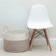 thumbnail image 5 of Cesta de lavandería plegable alta y redonda, perfecta para el baño y el dormitorio, para guardar ropa, juguetes y más; asas fáciles de usar y diseño que ahorra espacio, 5 of 7