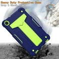 thumbnail image 4 of Dteck Shockproof Case For Samsung Galaxy Tab A 8.4 inch 2020 Model SM-T307, Heavy Duty Rugged Hybrid Case High Impact Full Body Kickstand Protective Cover (no built-in screen protector), Navy + Green, 4 of 4
