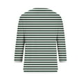 thumbnail image 4 of Trendy Graphic Tees for Women 2024 Plus Size Button Down V Neck 3/4 Sleeve Tunic Tops Cotton Summer Loose Casual Shirts S-4XL, Green, XXL, 4 of 5