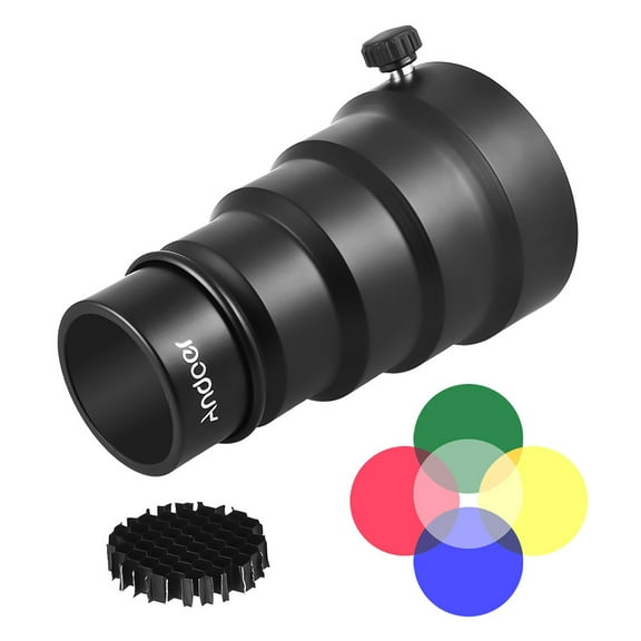 Snoot,With 5pcs Color Kit Neewer 180w Metal Snoot With 98mm Mount Metal Snoot With 5pcs 250w 300w Studio Mount Metal Snoot Color Filter Kit 180w 250w 300w 5pcs Color Filter