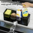 thumbnail image 6 of Linnome Kitchen Sink Caddy Multifunctional Sponge Holder No Drilling For Scrubbers Dish Soap Brushes Drying Rack, 6 of 6