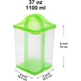 thumbnail image 2 of GHSDFBB 2 Pack Pickle Container with Strainer, Plastic Pickle Holder with Strainer, Pickle Keeper with Lid, 2 of 4