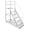 White, variant on Home Safety Ladder 6 Step Rolling Steel 1213 lbs Capacity with Handrails Lockable Wheels Anti Slip Pedals for Store Library Garage Office All-Condition Design