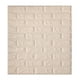 thumbnail image 3 of Papel tapiz 3D Etiqueta de pared de ladrillo Espuma TV Calcomanía de fondo Autoadhesivo Peel adhesivo, 10 piezas, Beige Methold HA002452-24, 3 of 6