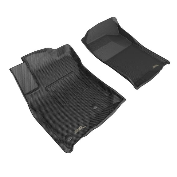 3D MAXpider KAGU Floor Mat (BLACK) compatible with LEXUS GX470 2003-2009 - Front Row