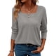thumbnail image 1 of TaTaai 2026 Fall Women’s Square Neck Crochet Tee Long Sleeve Loose Blouse Casual Solid Color Fashion Top Dots Polyester Daily Shirt Gift, 1 of 9
