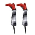 thumbnail image 2 of 2 Pcs Upside Down Wicked Witch Legs with Stakes Decoration, Yard Witch Legs Decorations Halloween Decoration, Halloween Outdoor, Lawn, Yard and Patio Decor, 2 of 3