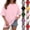 #01 Light pink, variant on Oversized Tshirts for Women Summer Casual Short Sleeve Crew Neck Loose Fit Basic Tee Tops, #01 Yellow, L
