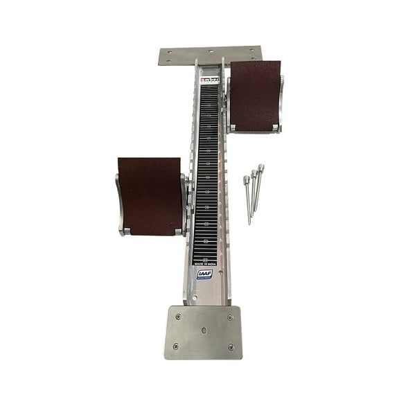 Olympus IAAF Certified Starting Block, Durable Aluminum Construction, Adjustable Pedal Angles, Rust-Proof Steel Channel, Firm Track Grip, and Professional Quality for Optimal Speed and Stability