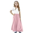 thumbnail image 6 of AINIYS Girls Sleeveless Maxi A-Line Dress With Crew Neck And Hidden Back Zipper Lightweight Fabric For Casual Daily And Formal Occasion Pink 11 Years, 6 of 8