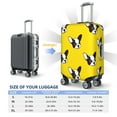 thumbnail image 6 of PAYOHTO Highly Elastic Spandex Suitcase Cover Luggage Cover Medium Fits 22 to 24 Inch Lovely Yellow French Bulldog, 6 of 8