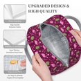 thumbnail image 3 of Disketp Festive Flamingos Bolsa Térmica para Almuerzo, Lonchera con Abertura Amplia y Gran Capacidad, Organizador Reutilizable para Mujeres, Hombres y Adultos, 3 of 6
