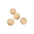 thumbnail image 3 of 20mm Polished  Hard Wood 50pcs Ball, For Art Craft Projects, 3 of 8