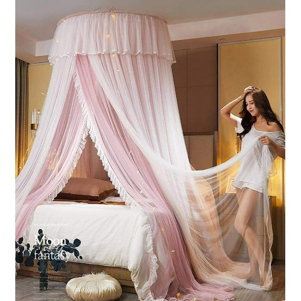 Princess Mosquito Net Lace Dome Bed Canopy for Children Round