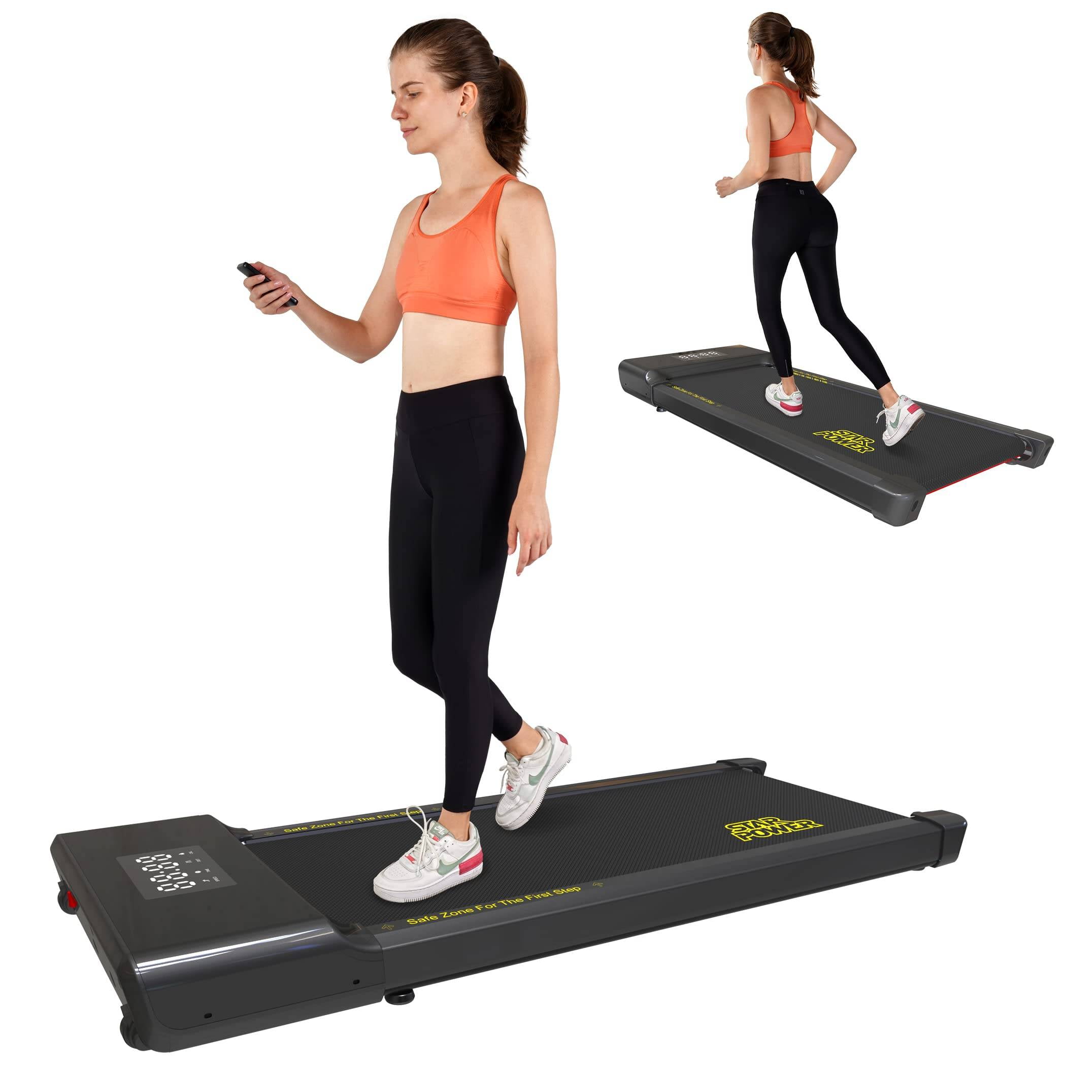Dpforest ‎2.5Hp Under Desk Walking Pad Treadmill 265lb,UltraQuiet with Remote Control LED
